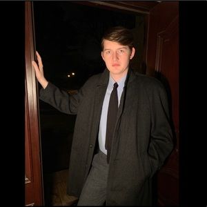 VTG Dark Wool Loden Coat 40R Made in West Germany